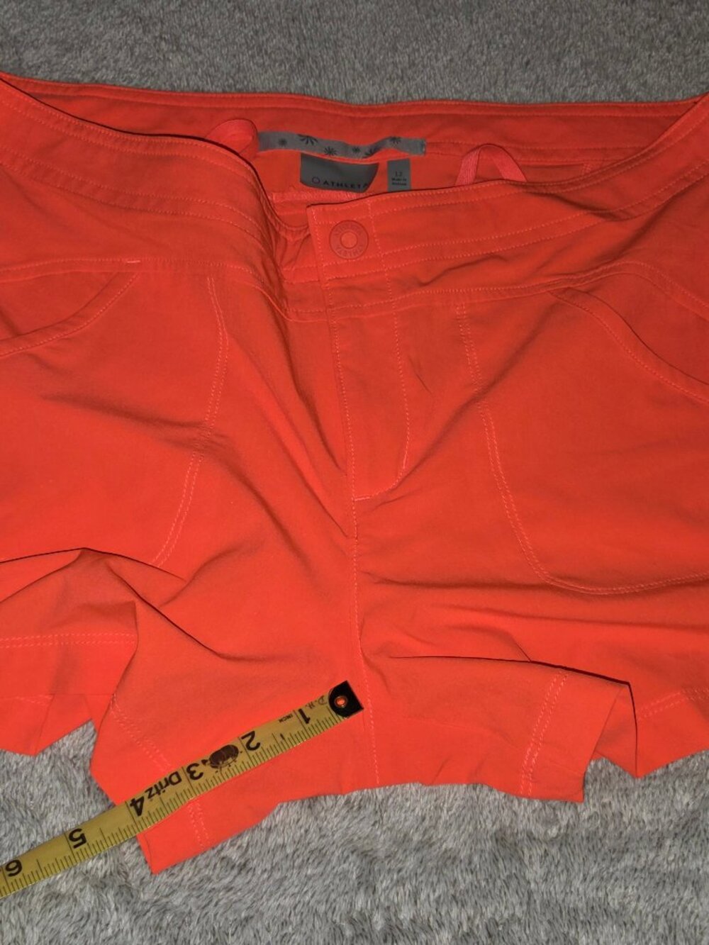 Athleta Costa Short – EUC – Women’s Size 12 – Bright Orange - Picture 3 of 6